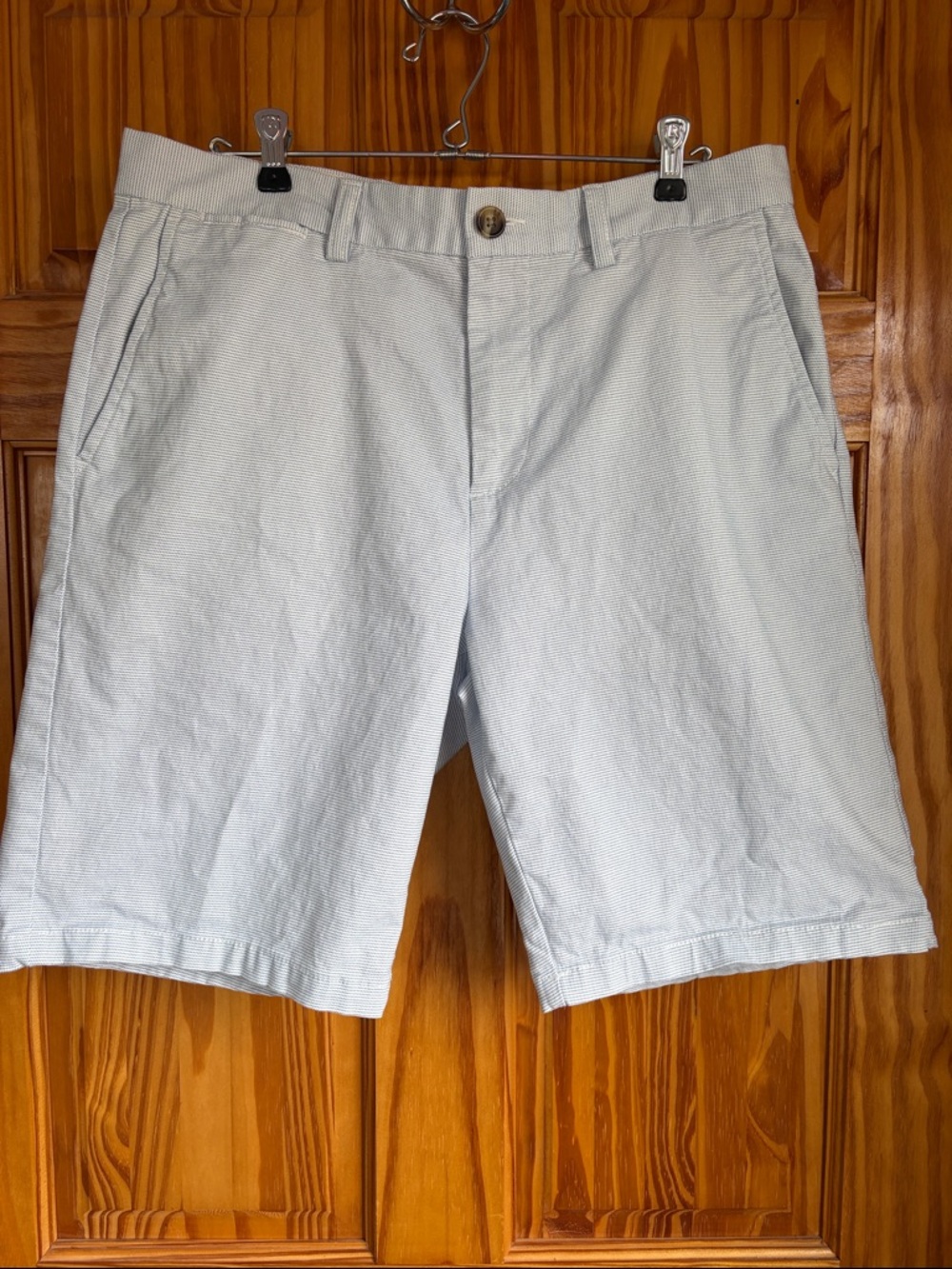 Old Navy Light Blue Flat-Front Shorts